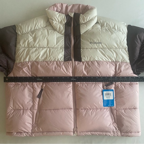 Columbia Pike Lake II Crop Jacket Women 2X Colorblock Insulated Omni-Heat Puffer - Picture 16 of 16